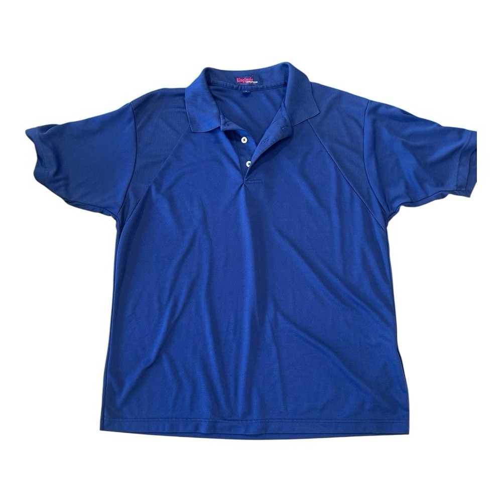 KING LOUIE AMERICA - Mens Blue Mesh Polo Shirt‎ - Size L
